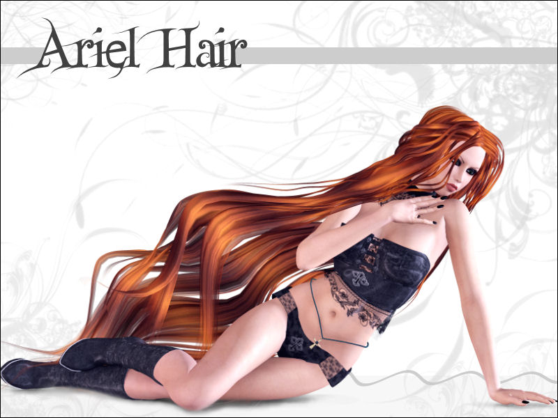 Ariel Hair for V4/A4 by: Propschick, 3D Models by Daz 3D