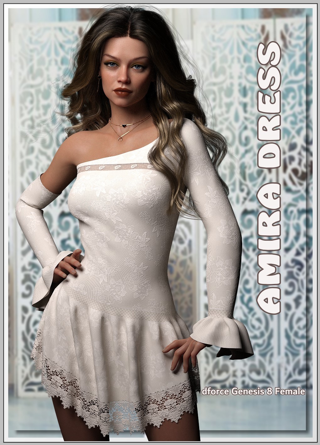dforce- Amira Dress  G8F by: LUNA3D, 3D Models by Daz 3D