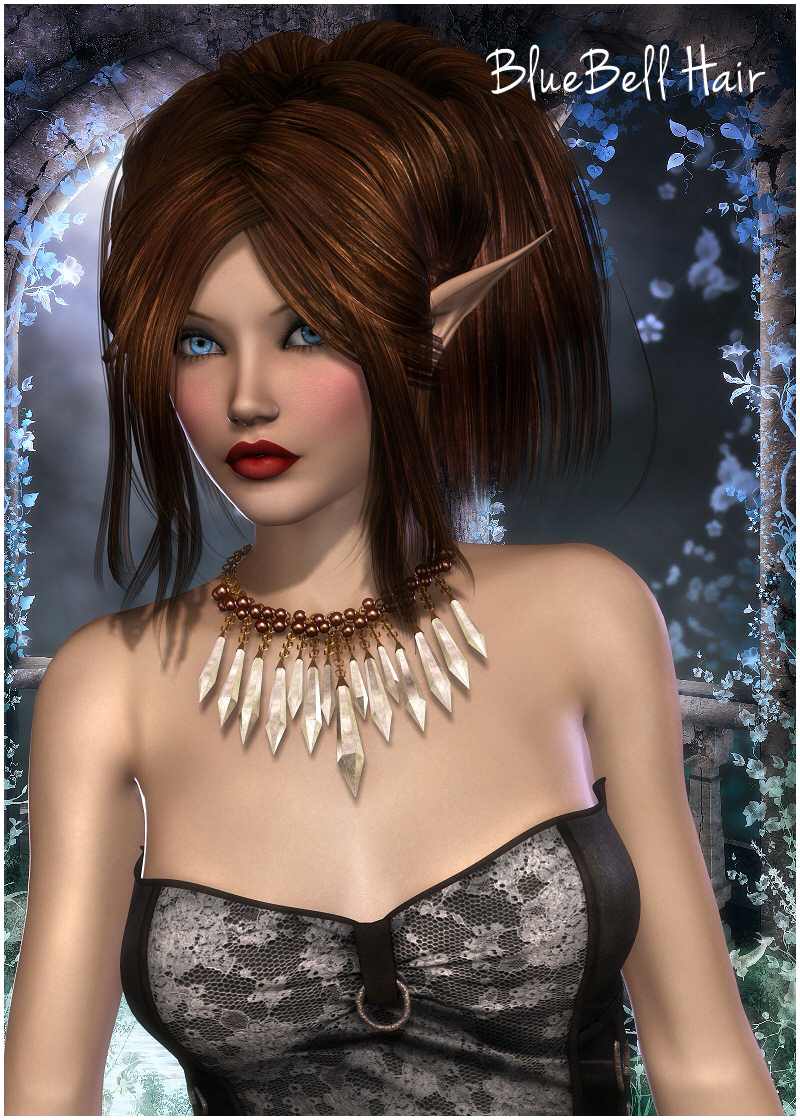 BlueBell Hair by: Propschick, 3D Models by Daz 3D