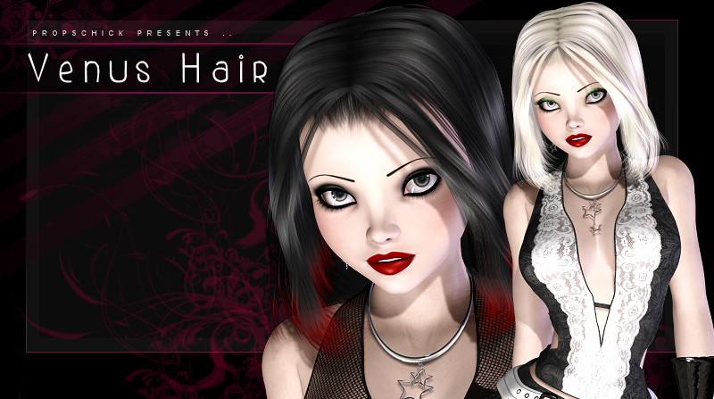 Venus Hair for V4,G4,A4 by: Propschick, 3D Models by Daz 3D