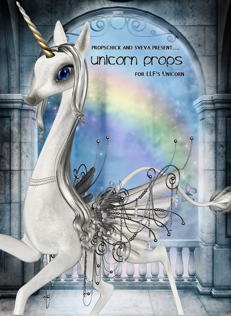 Unicorn Props Vol: 1 by: PropschickSveva, 3D Models by Daz 3D