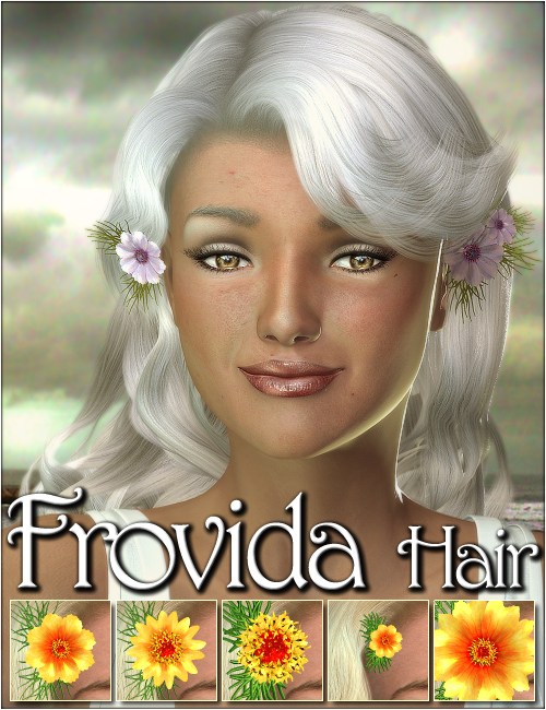 Frovida Hair by: 3DreamMairy, 3D Models by Daz 3D