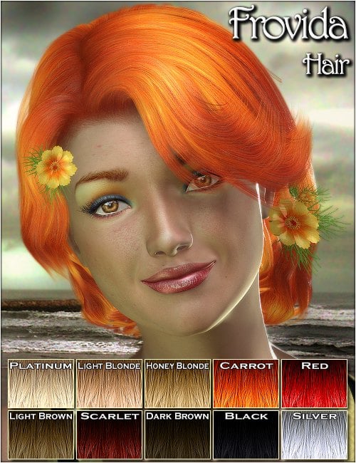 Frovida Hair Frovida Hair by: 3DreamMairy, 3D Models by Daz 3D