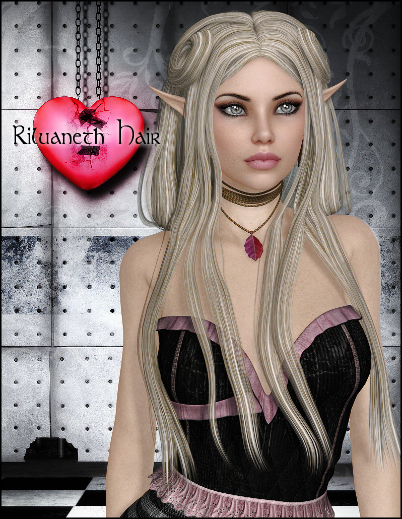Riluaneth Hair by: Propschick, 3D Models by Daz 3D