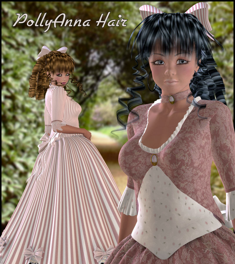 PollyAnna Hair by: Propschick, 3D Models by Daz 3D