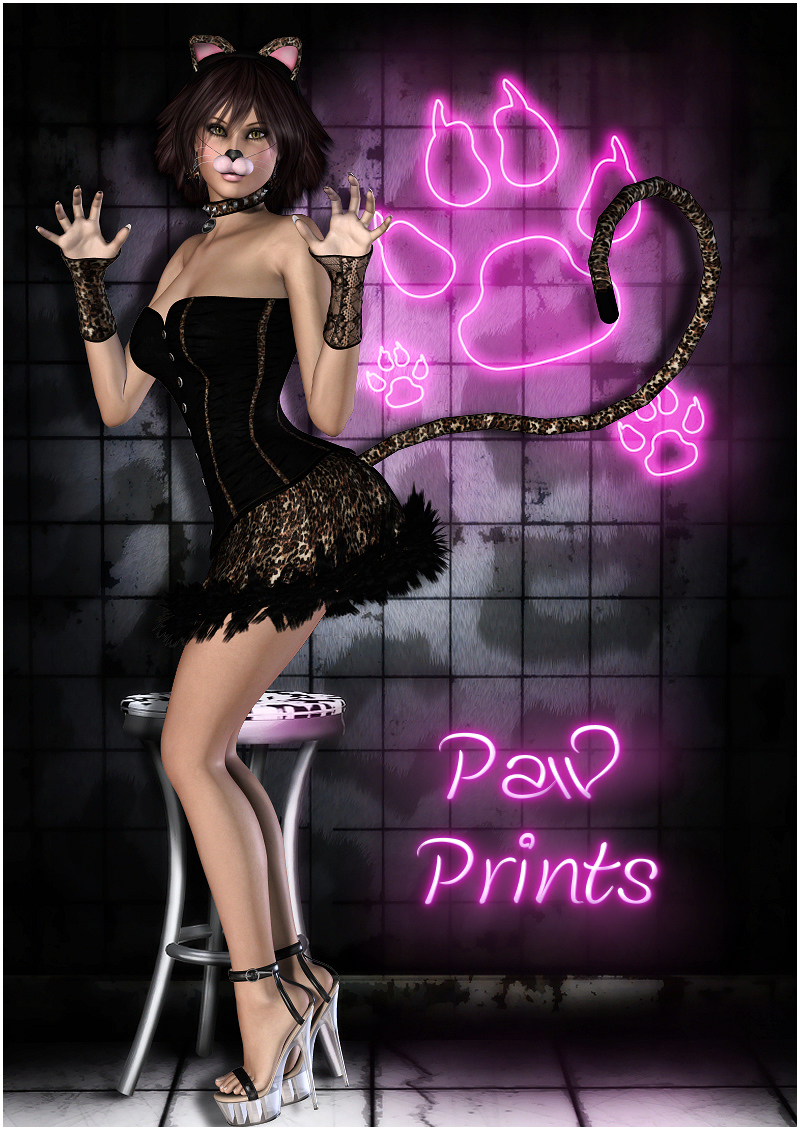 Paw Prints by: PropschickSveva, 3D Models by Daz 3D