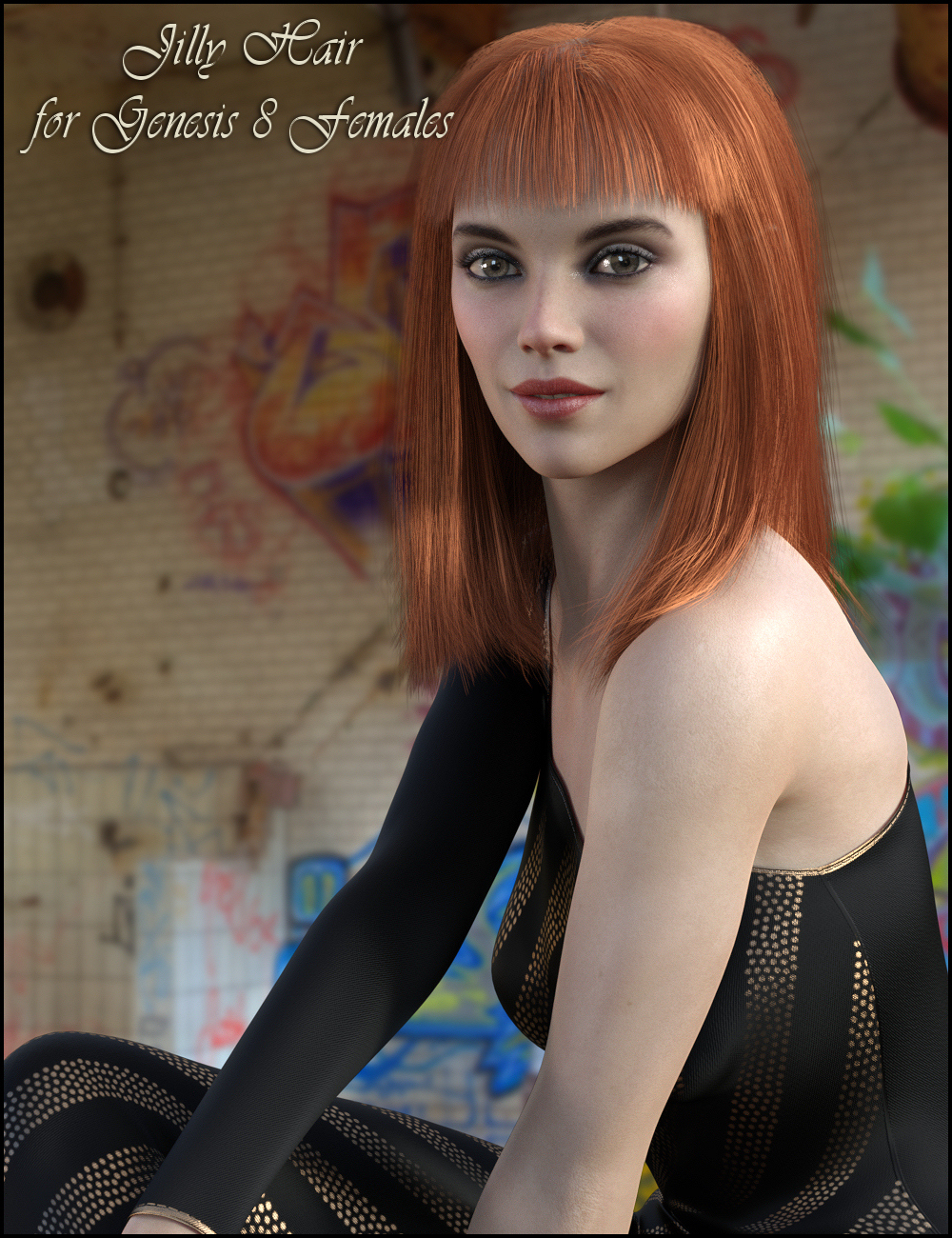 Jilly Hair for Genesis 8 Females by: PropschickAidano, 3D Models by Daz 3D