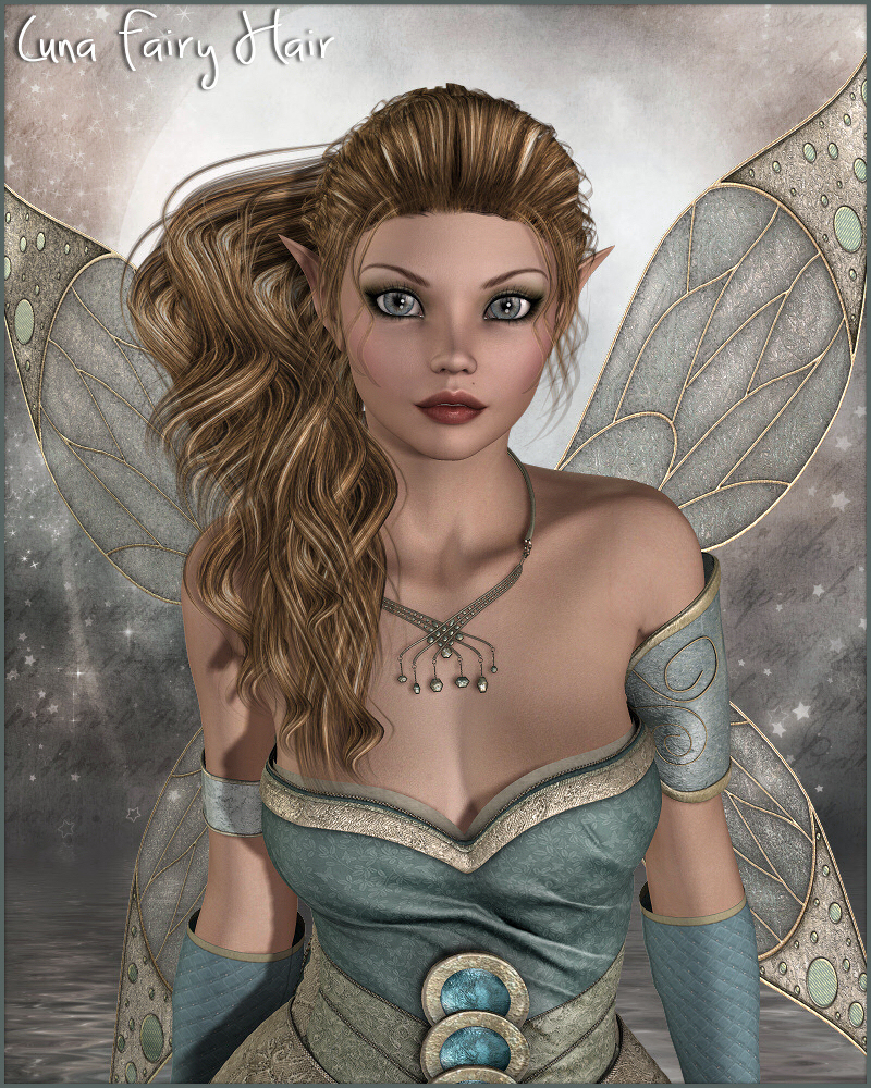 Luna Fairy Hair by: Propschick, 3D Models by Daz 3D