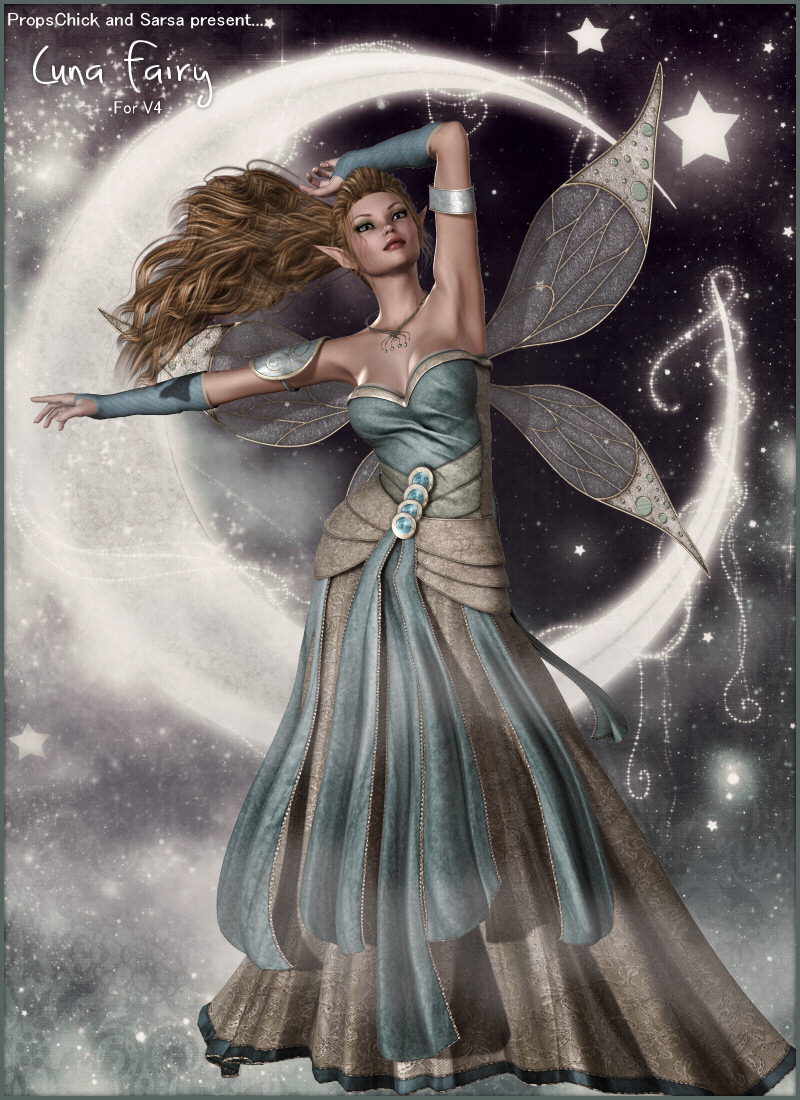 Luna Fairy by: PropschickSarsa, 3D Models by Daz 3D