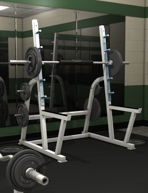 Free Weights Gym by: Ness Period Reproductions, 3D Models by Daz 3D