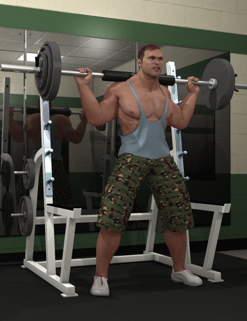 Free Weights Poses by: Ness Period Reproductions, 3D Models by Daz 3D