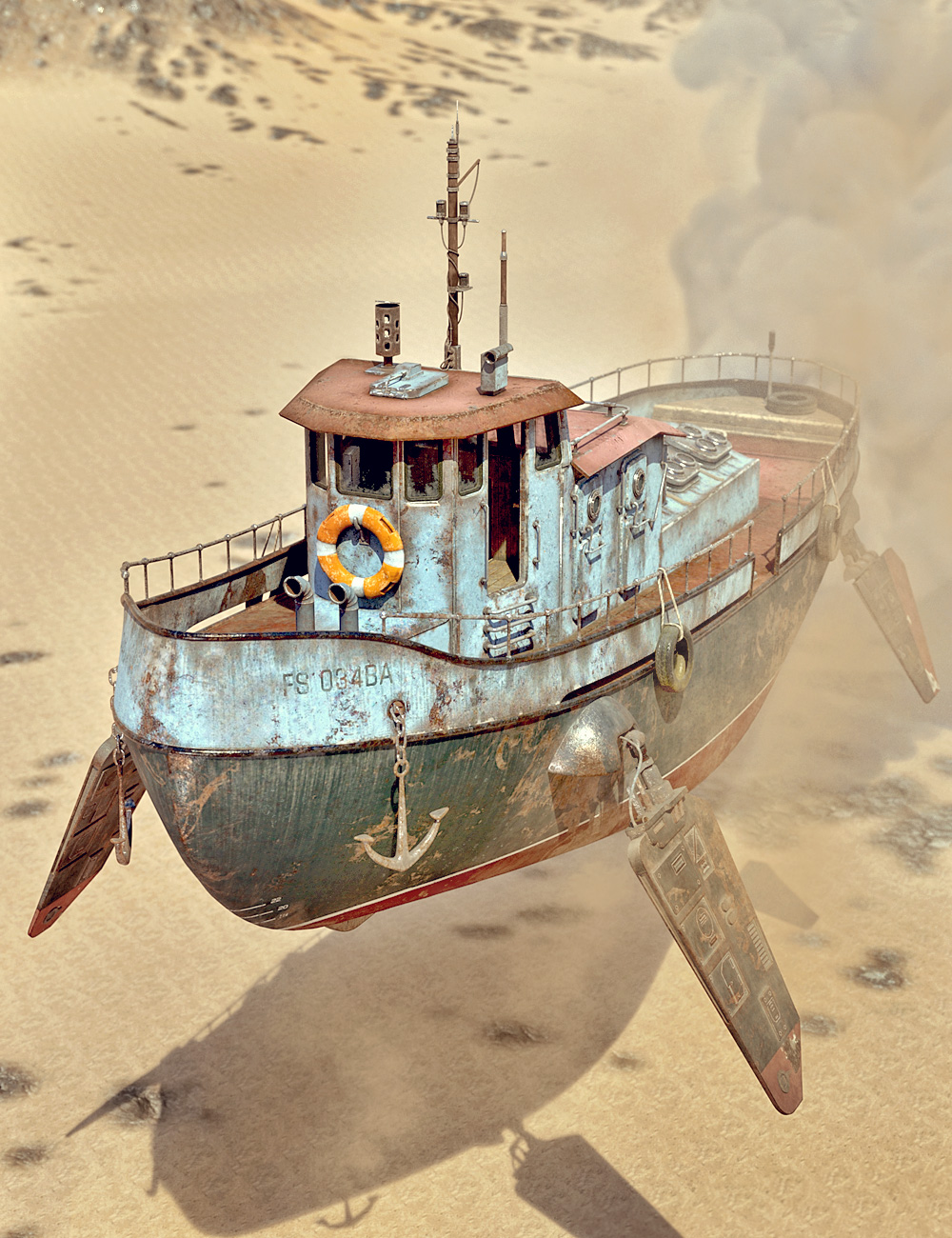 The Flying Trawler by: Monyto, 3D Models by Daz 3D