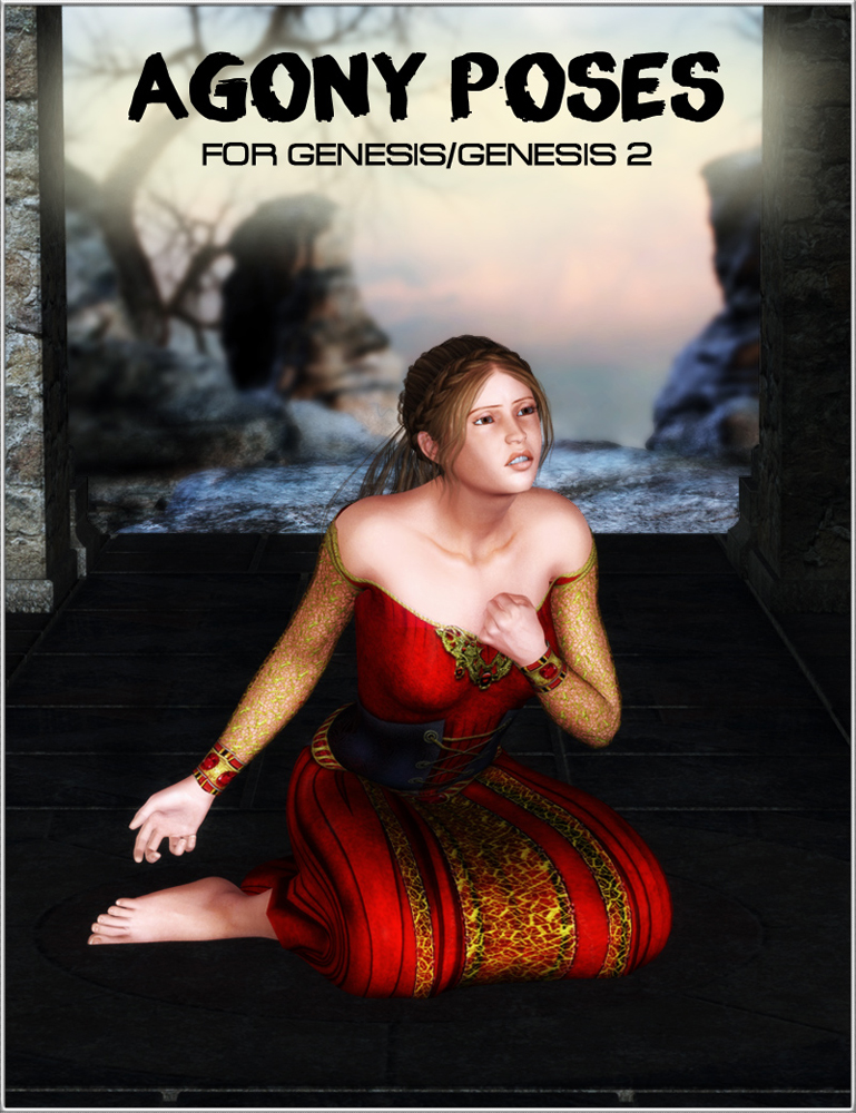 Agony Poses for Genesis/Genesis 2 by: vyktohria, 3D Models by Daz 3D
