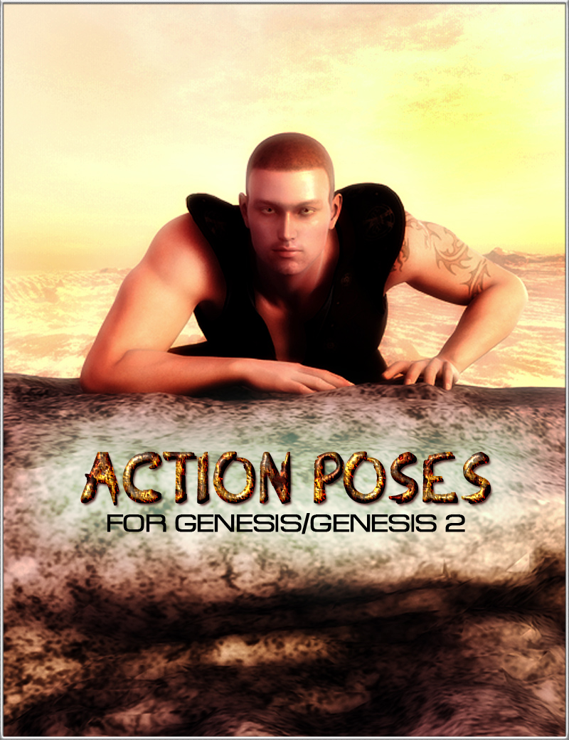 Action Poses for Genesis/Genesis 2 by: vyktohria, 3D Models by Daz 3D