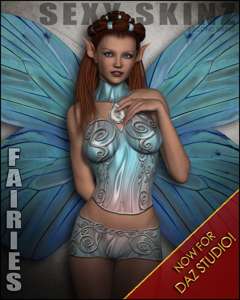 Sexy Skinz - Fairies for DAZ Studio by: vyktohria, 3D Models by Daz 3D