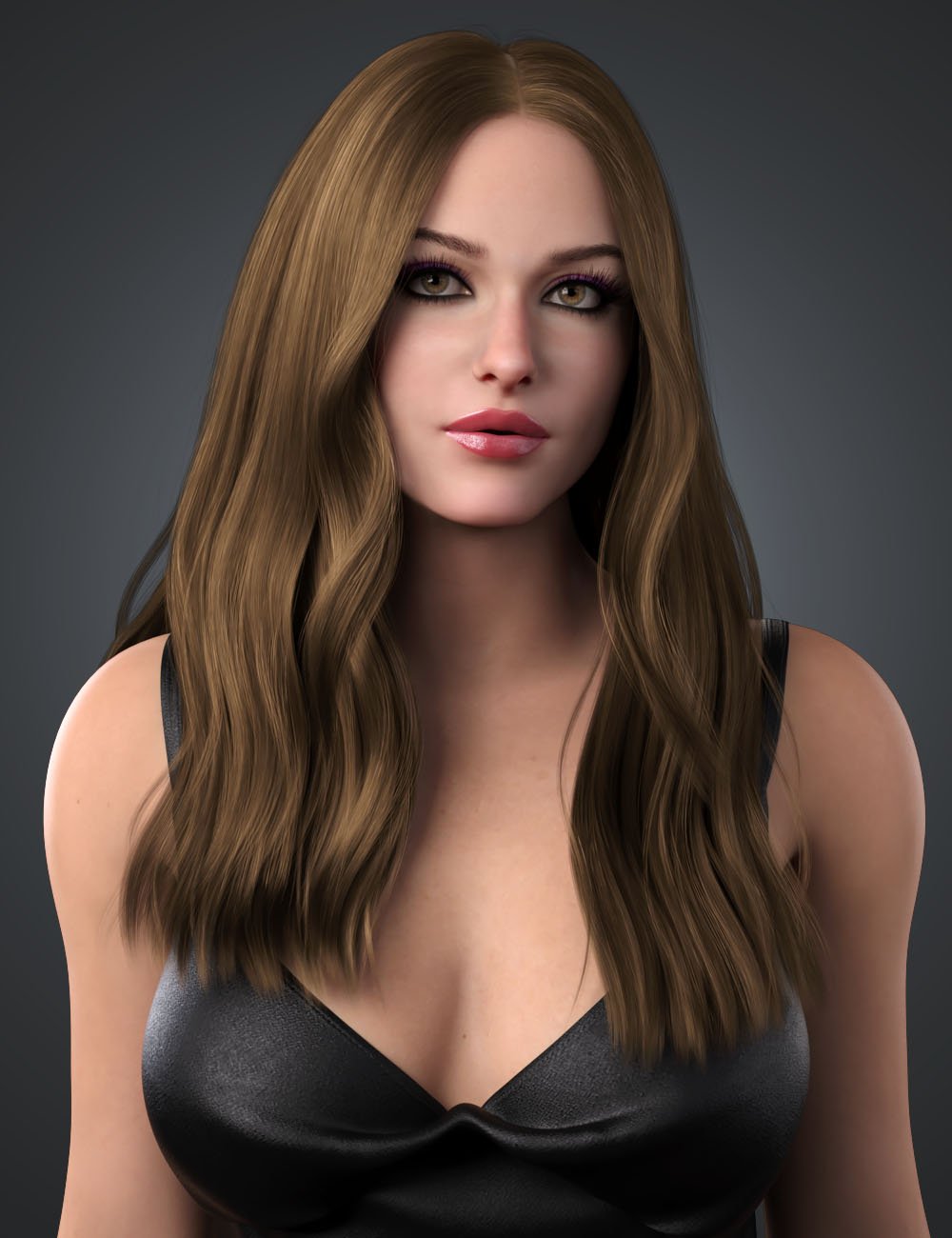 Soft Waves Hair for Genesis 9 by: WindField, 3D Models by Daz 3D