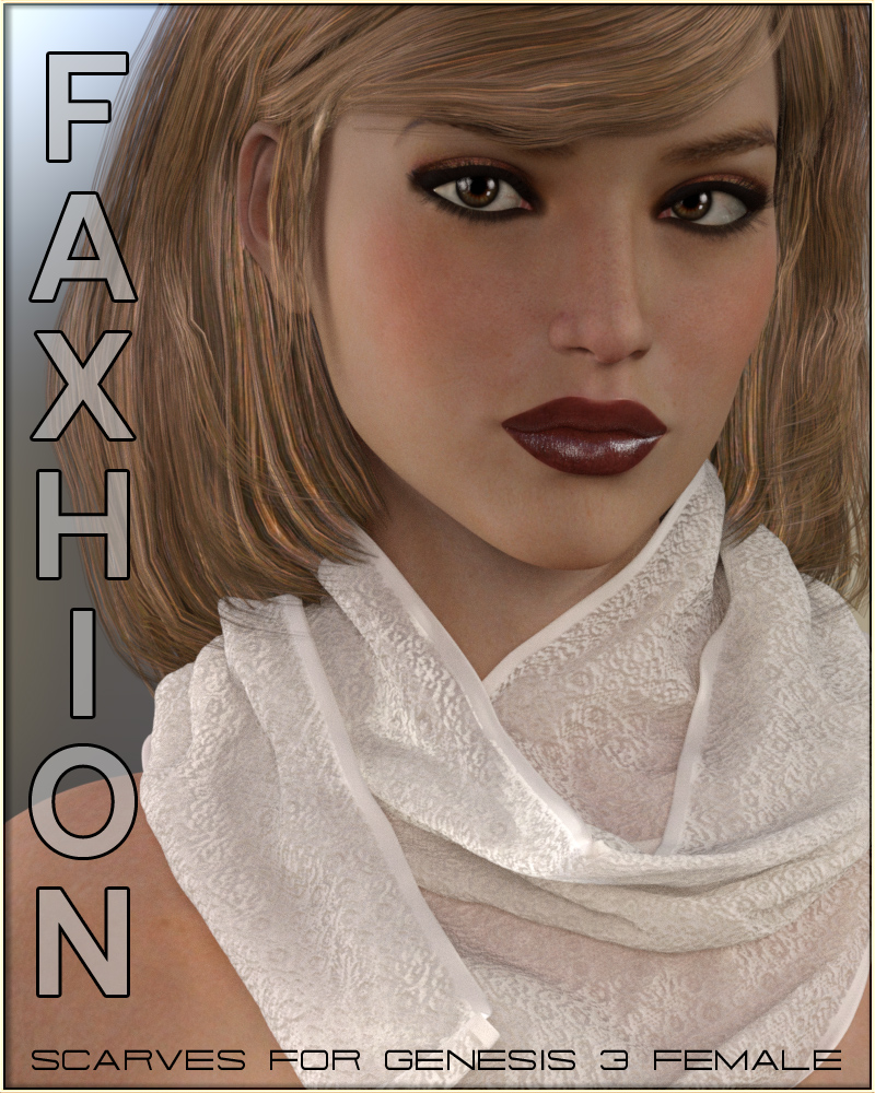 Faxhion - Scarves for Genesis 3 Females by: vyktohria, 3D Models by Daz 3D