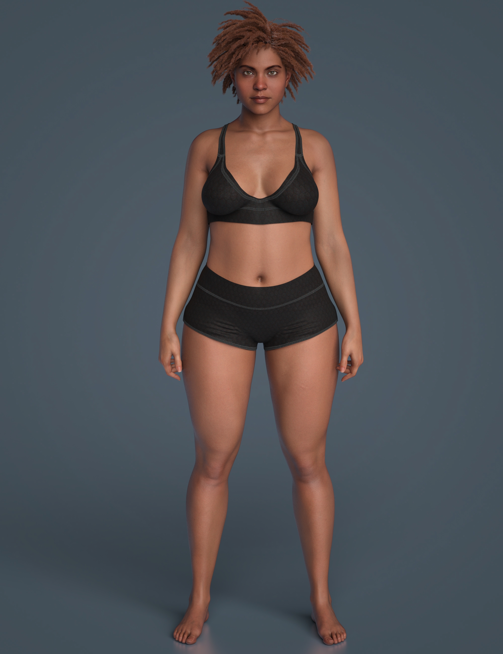 Zahara 9 Curvy Shape Add-On by: , 3D Models by Daz 3D