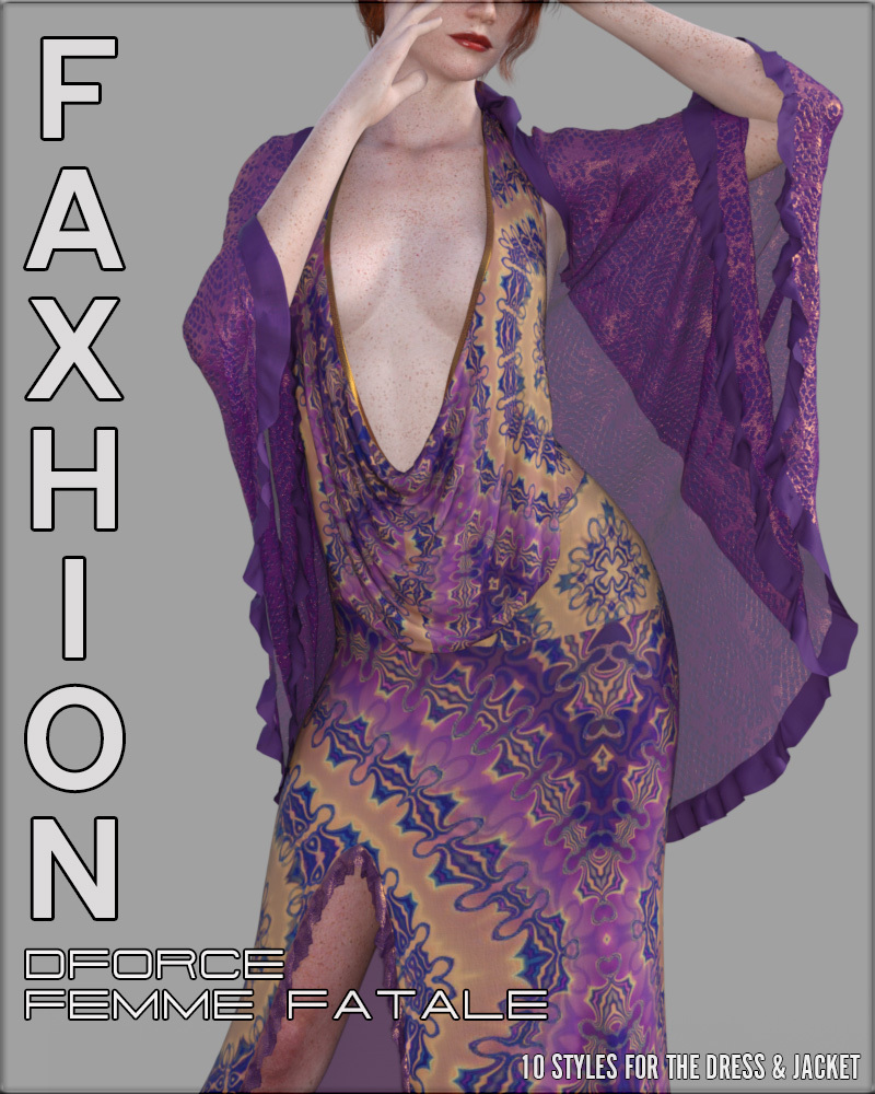 Faxhion - dForce Femme Fatale by: vyktohria, 3D Models by Daz 3D
