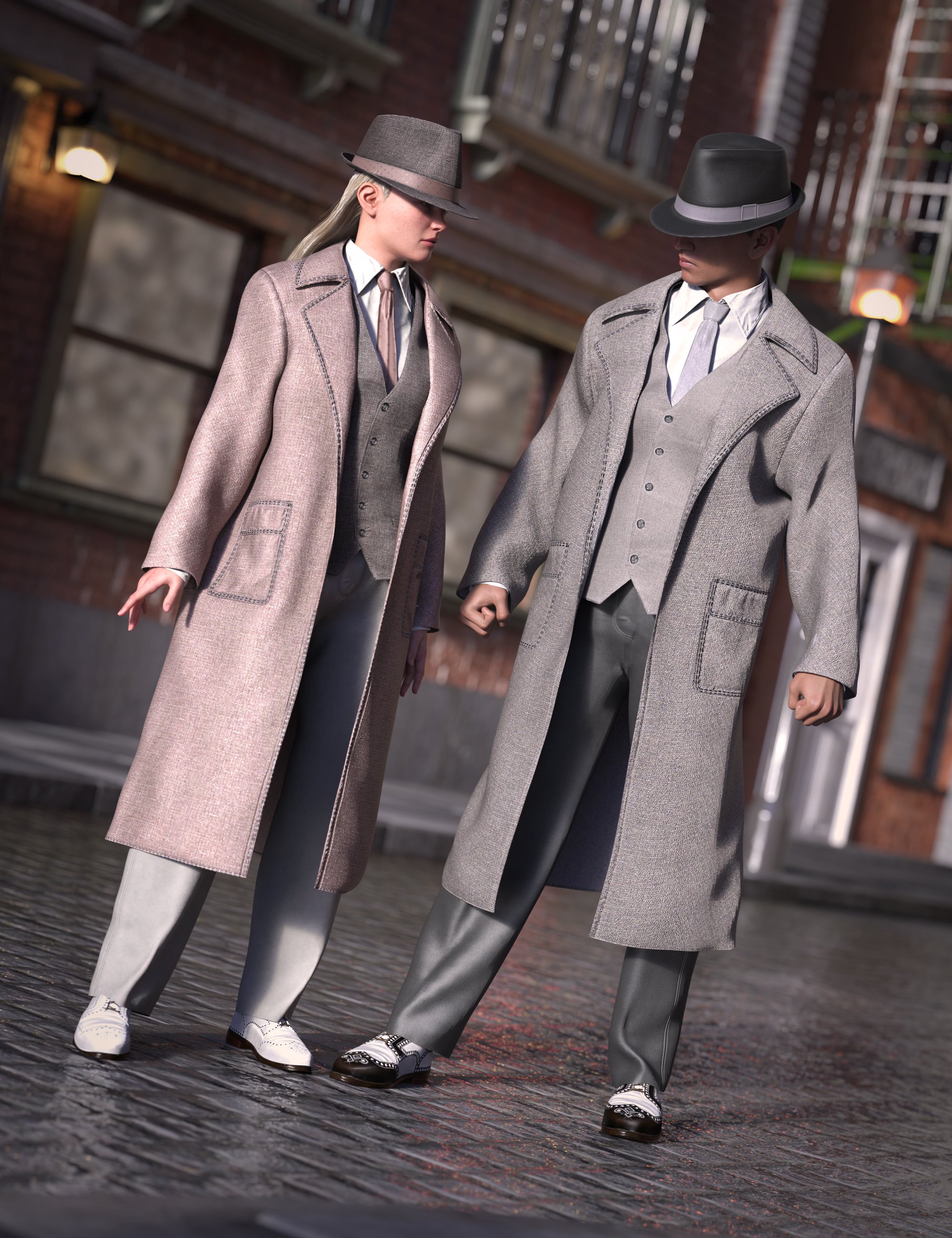 dForce Padrino Outfit Texture Add-On by: Barbara Brundon, 3D Models by Daz 3D