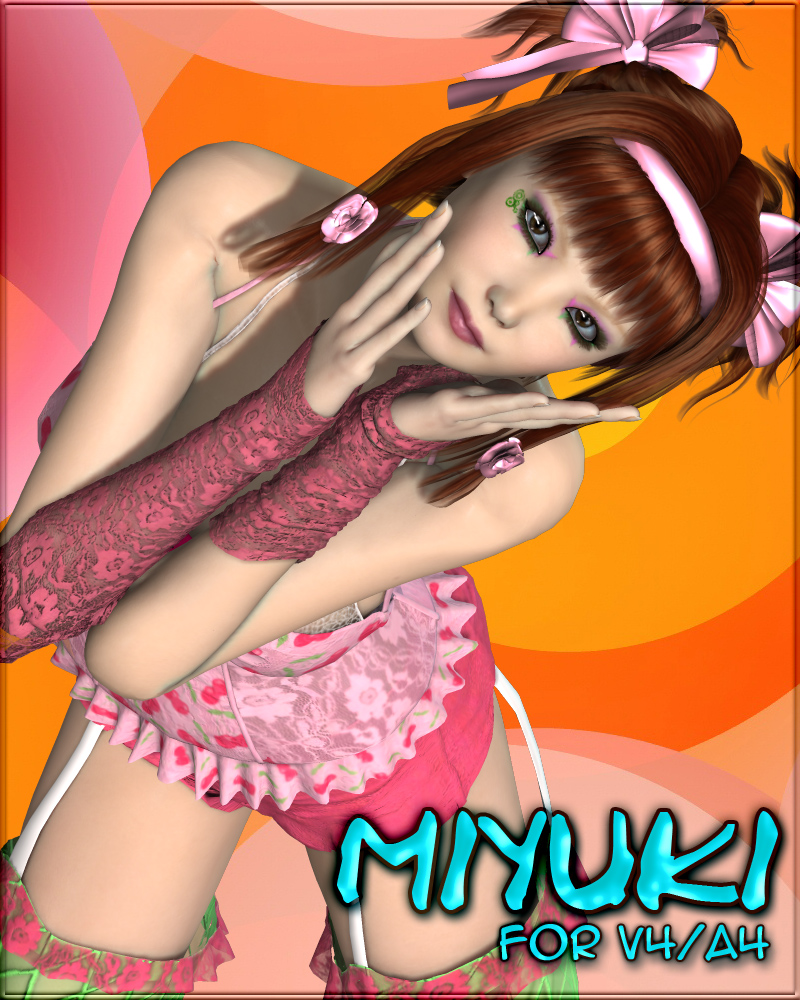 VYK_Miyuki for V4/A4 by: vyktohria, 3D Models by Daz 3D