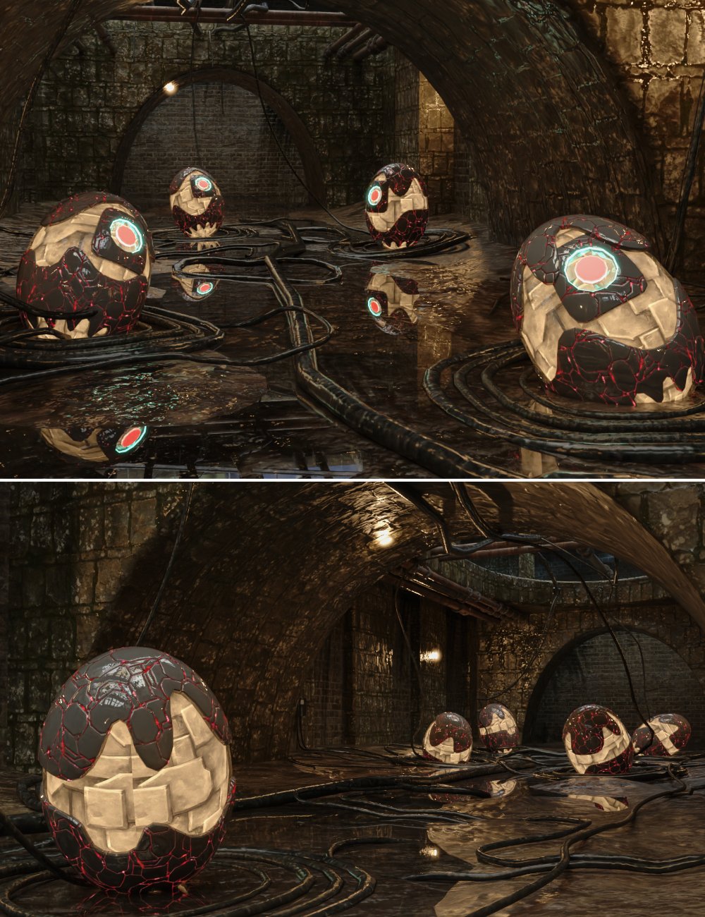 Eggs in the Sewer by: Tesla3dCorpclacydarch, 3D Models by Daz 3D