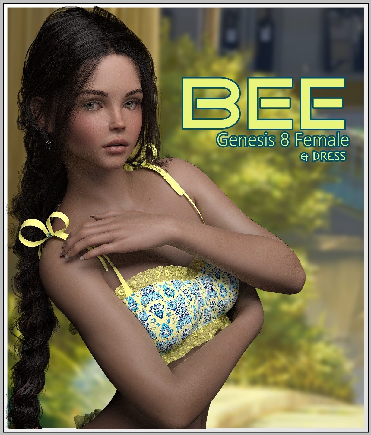 BEE & Dress- G8F by: LUNA3D, 3D Models by Daz 3D