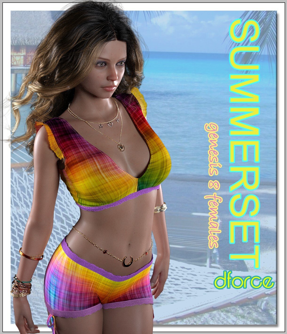 dforce-Summerset G8-G8.1 Females by: LUNA3D, 3D Models by Daz 3D