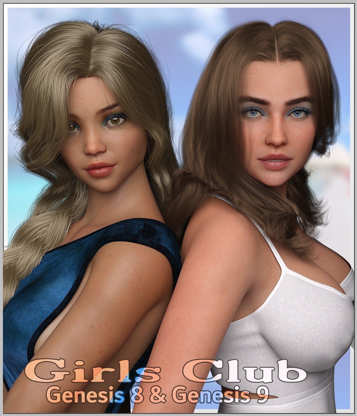Girlsclub G8F & G9 by: LUNA3D, 3D Models by Daz 3D