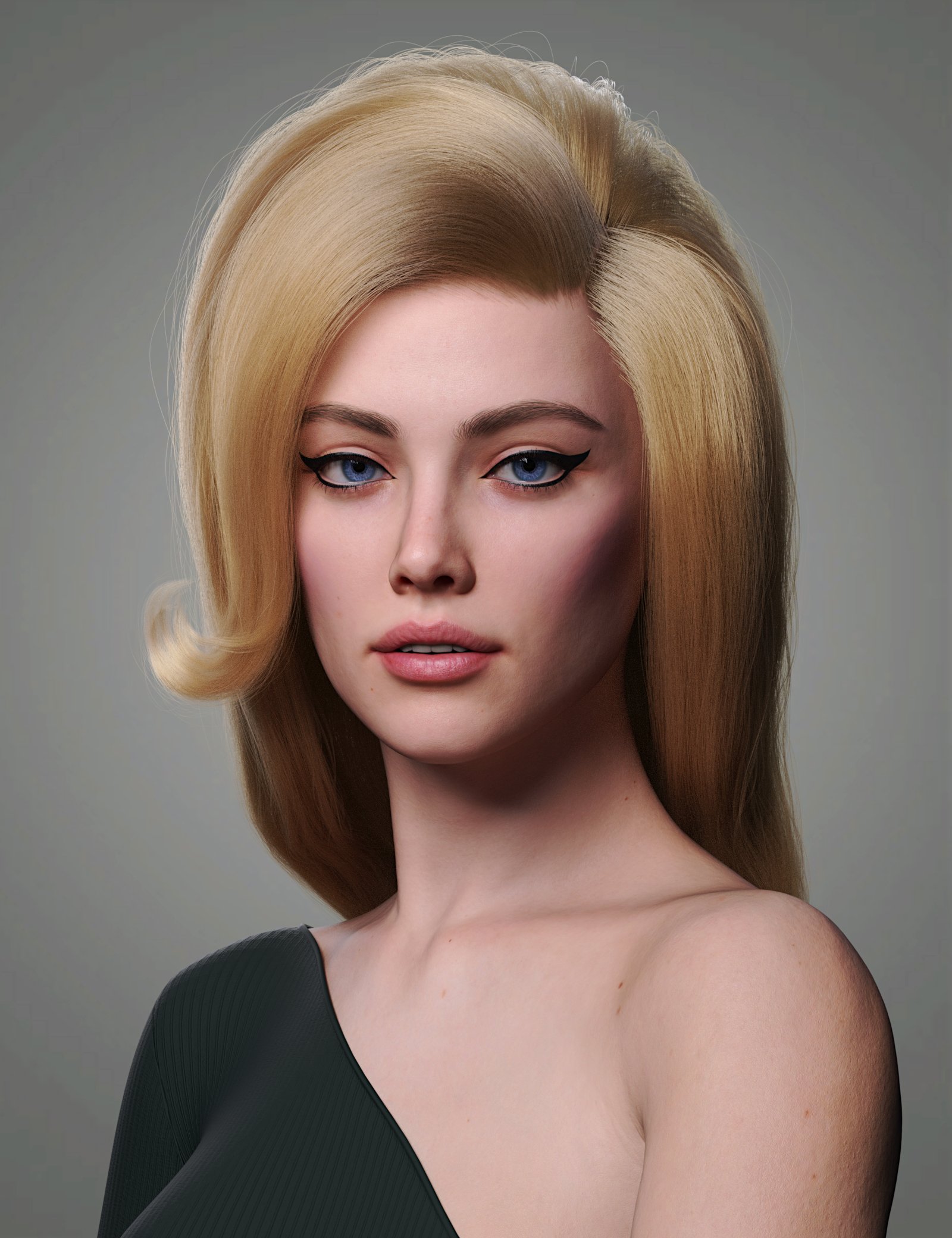 Bouffant Hair for Genesis 9 | Daz 3D
