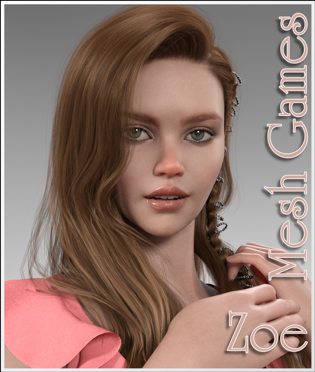 Meshgames - Zoe G8F Morph by: LUNA3D, 3D Models by Daz 3D