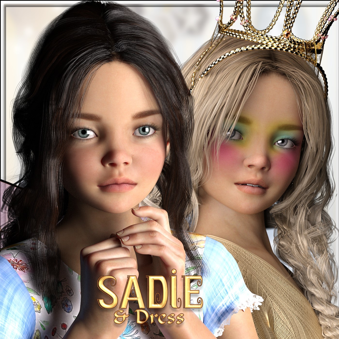 L3D Sadie & Dress  G8F by: LUNA3D, 3D Models by Daz 3D