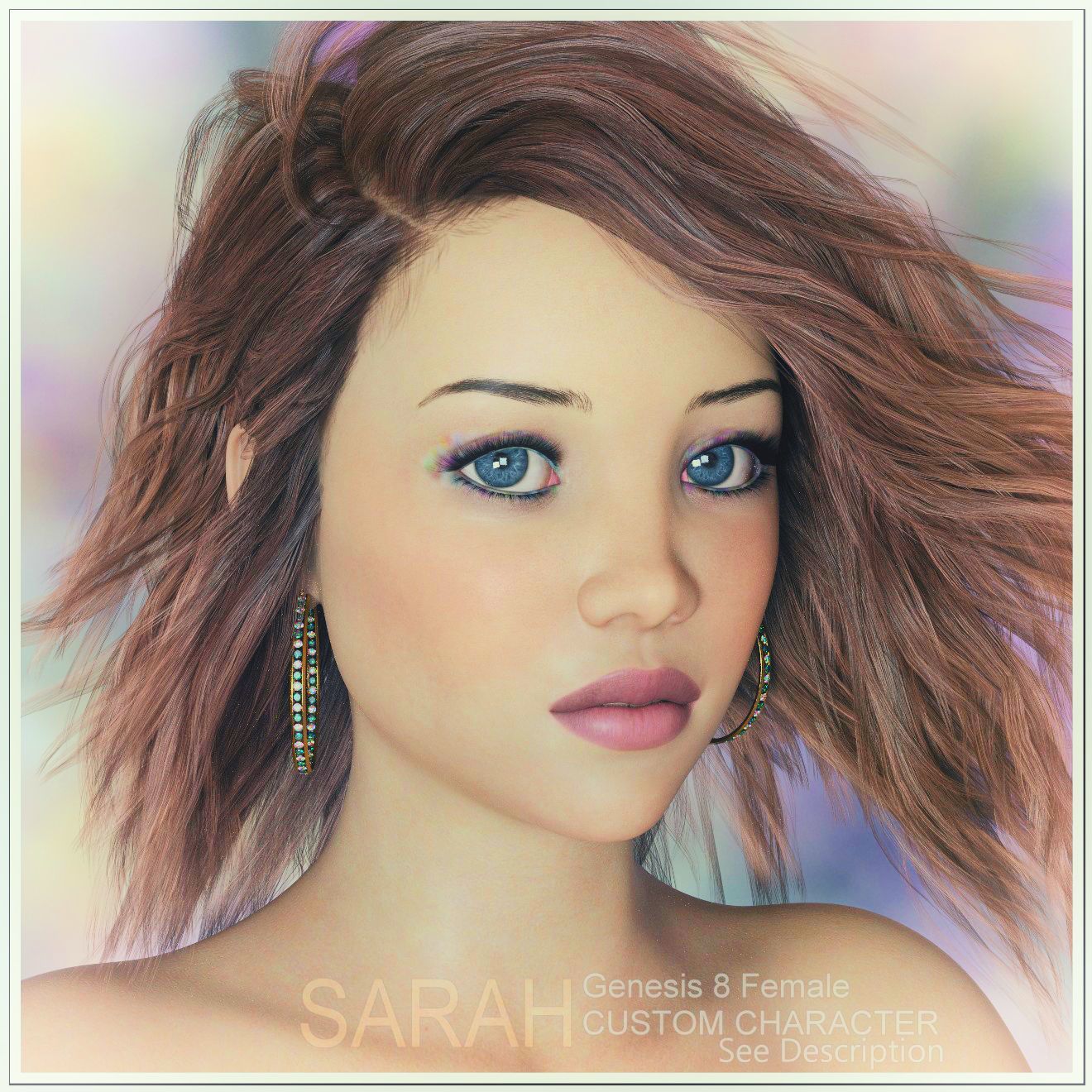 Sarah G8 by: LUNA3D, 3D Models by Daz 3D