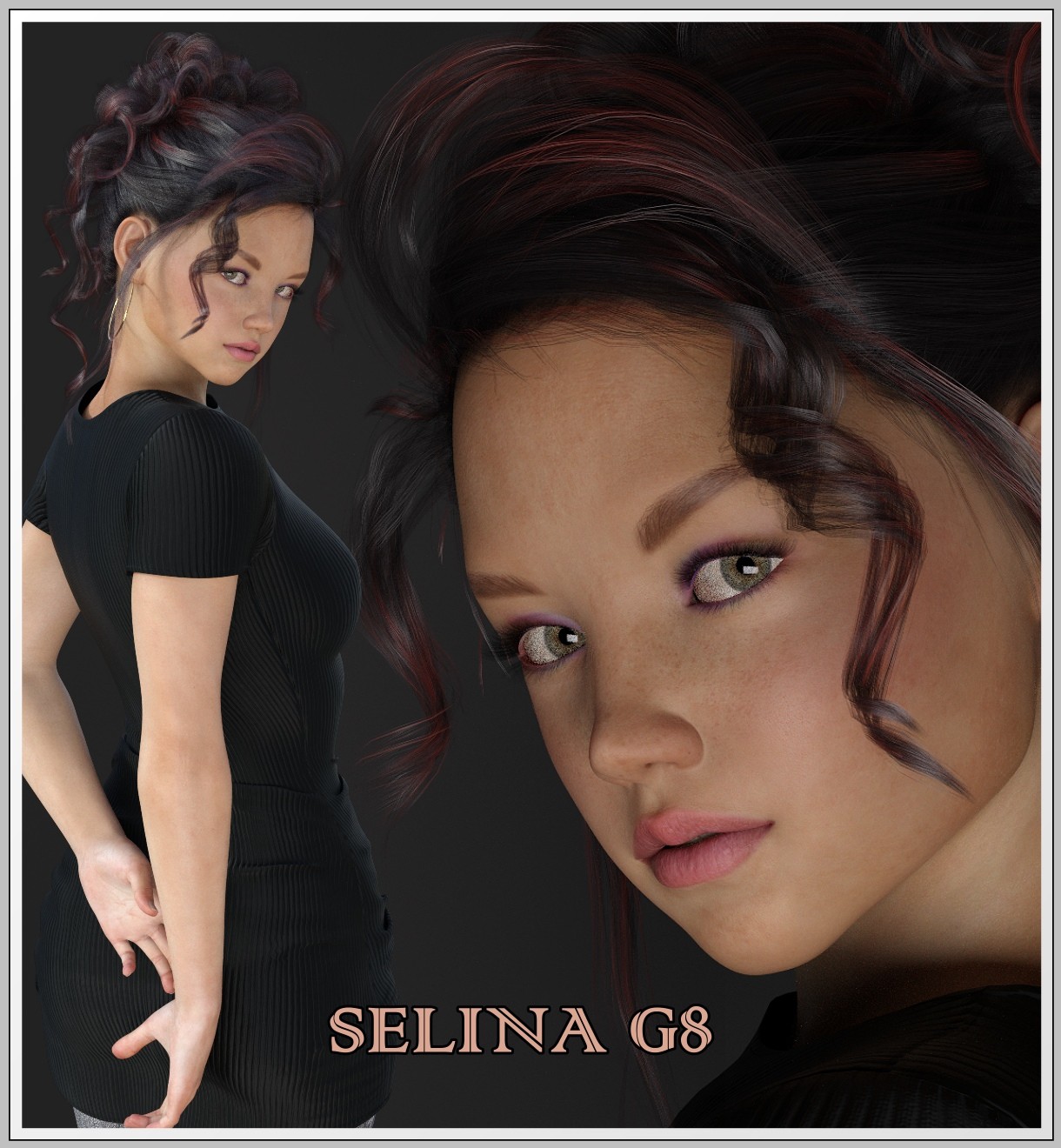 Selina - G8 by: LUNA3D, 3D Models by Daz 3D