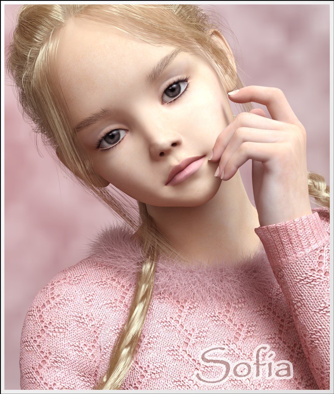 Sofia&Sweater G8F by: LUNA3D, 3D Models by Daz 3D
