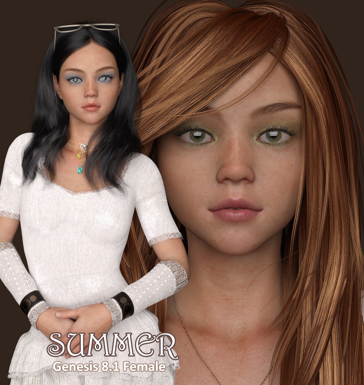 Summer - Genesis 8.1 Female by: LUNA3D, 3D Models by Daz 3D
