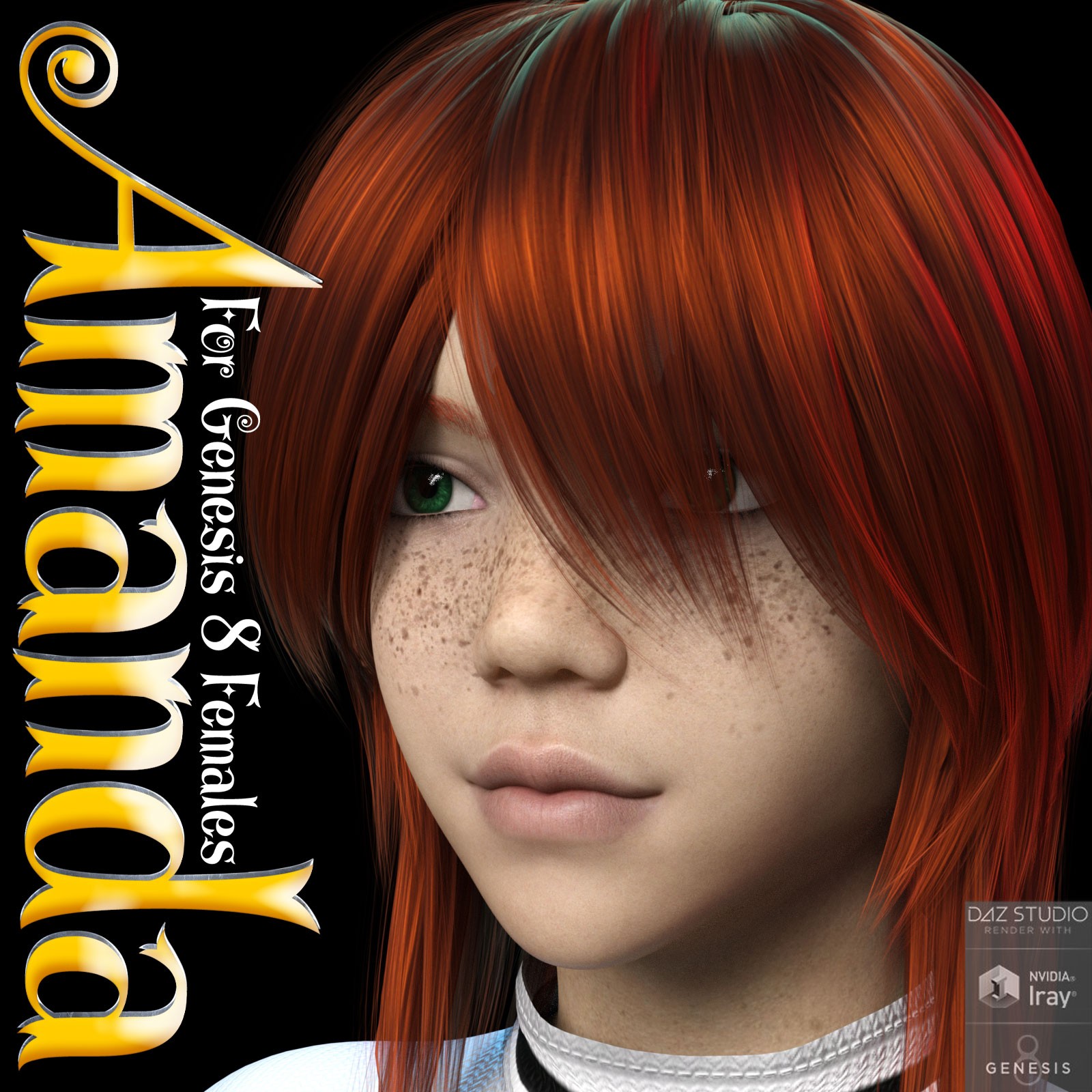 Amanda for Genesis 8 Females by: 3DLoki, 3D Models by Daz 3D