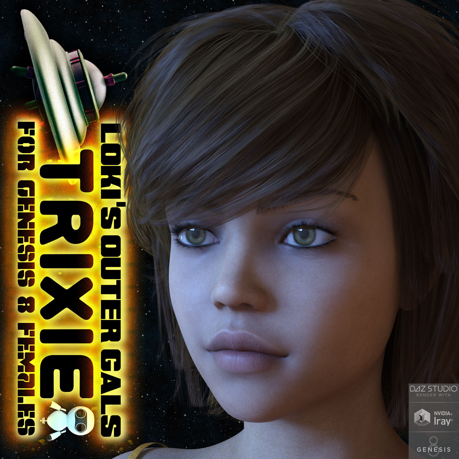 Trixie For Genesis 8 Females by: 3DLoki, 3D Models by Daz 3D