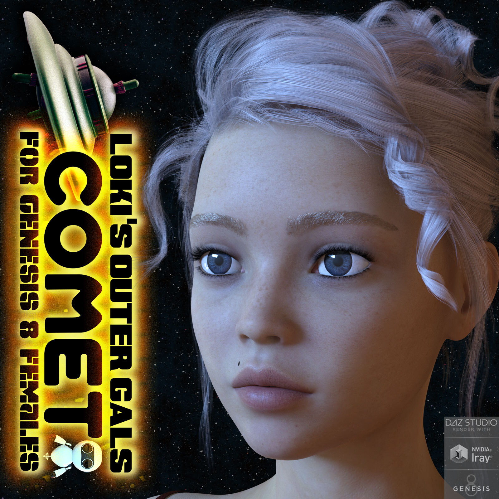 Comet For Genesis 8 Females by: 3DLoki, 3D Models by Daz 3D