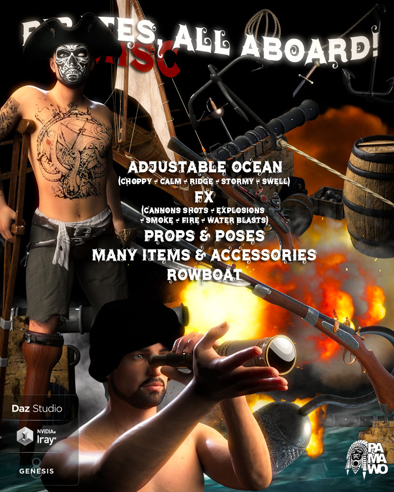 Pirates, All Aboard!Misc for DS by: PAMAWO, 3D Models by Daz 3D