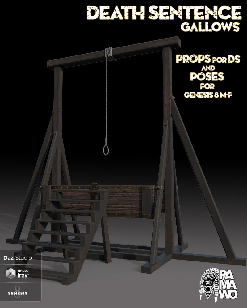 Gallows For DS by: PAMAWO, 3D Models by Daz 3D