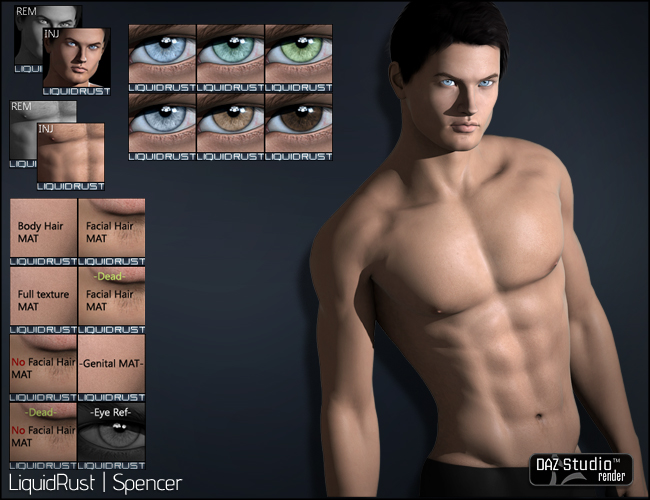 Spencer for M4 by: Liquid Rust, 3D Models by Daz 3D