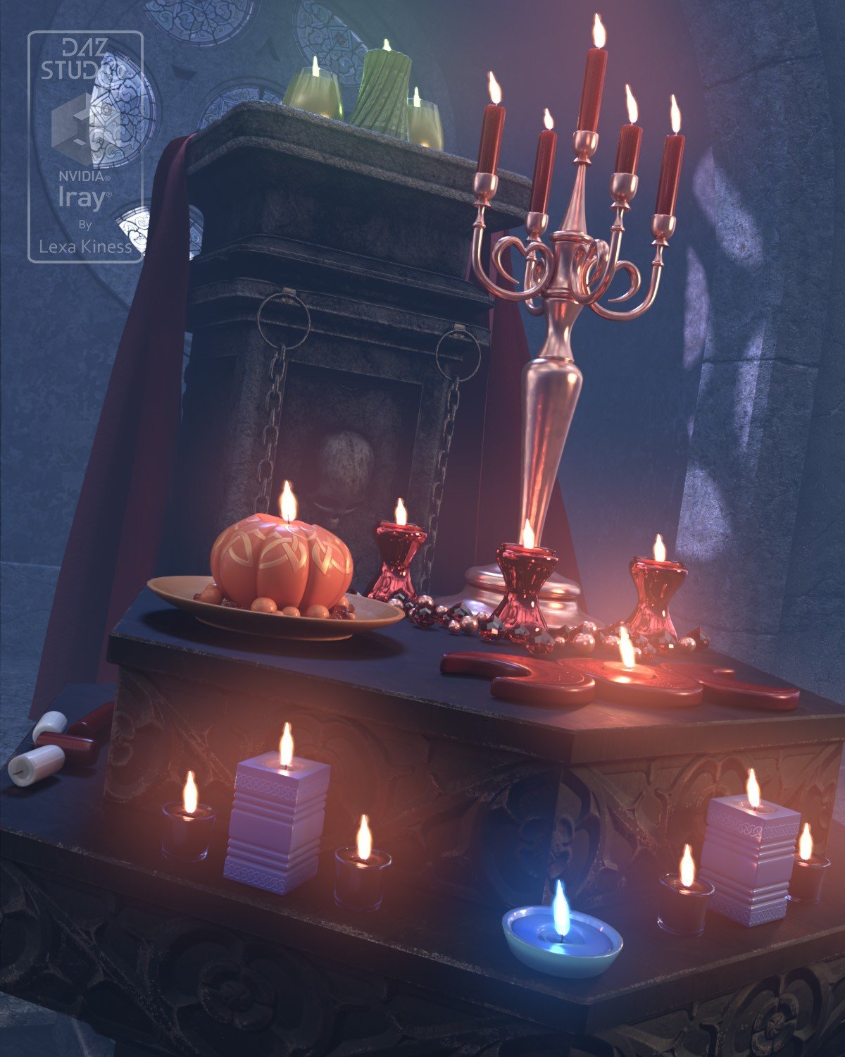 Magical Candles by: Lexa Kiness, 3D Models by Daz 3D