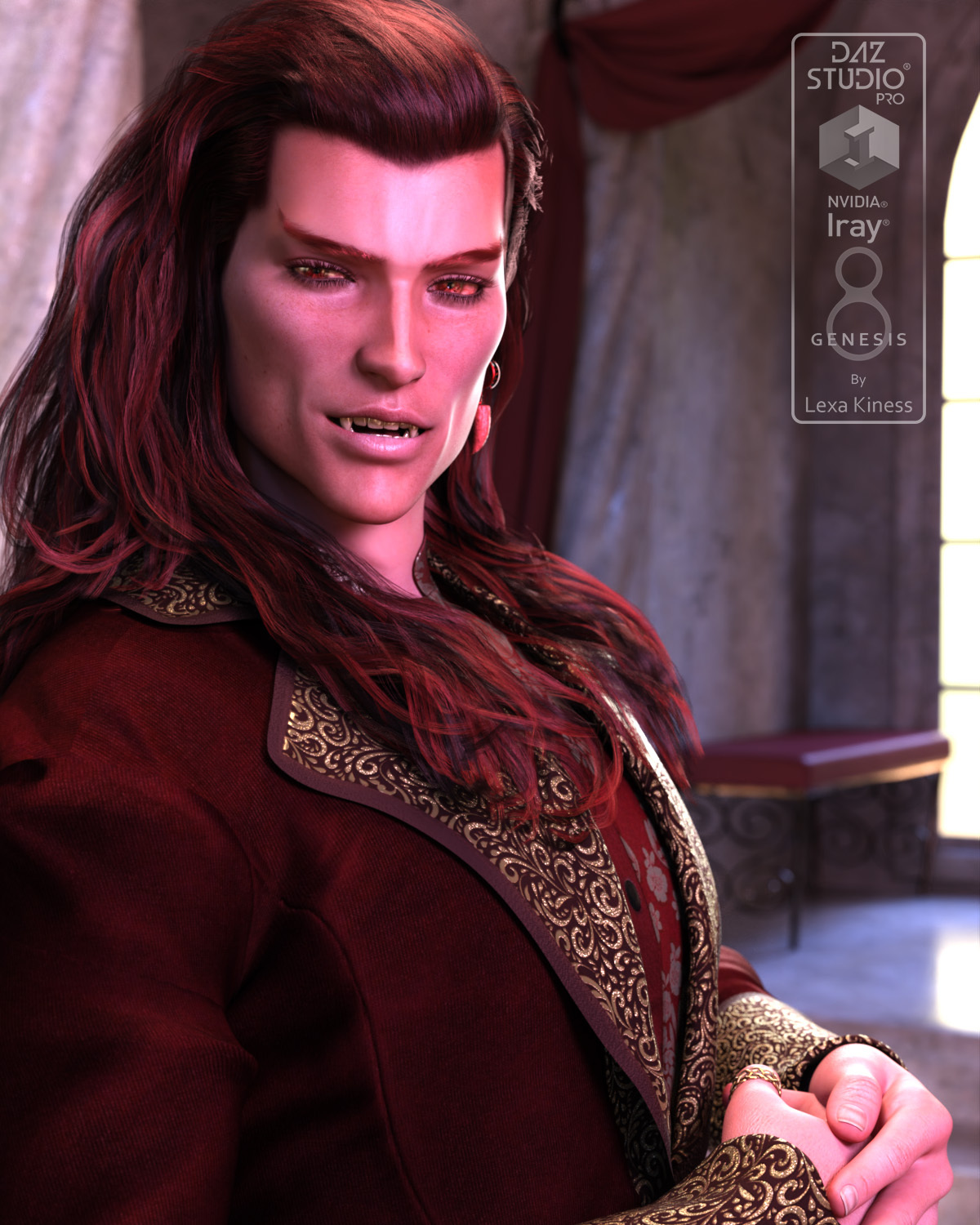 Azgon for Genesis 8 and 8.1 Male by: Lexa Kiness, 3D Models by Daz 3D