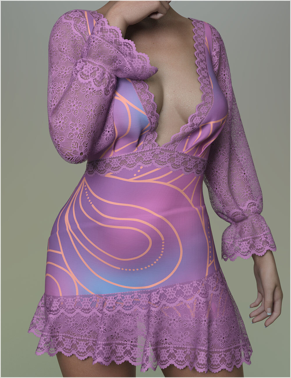 Stylish For dForce Iris Outfit by: Belladzines, 3D Models by Daz 3D