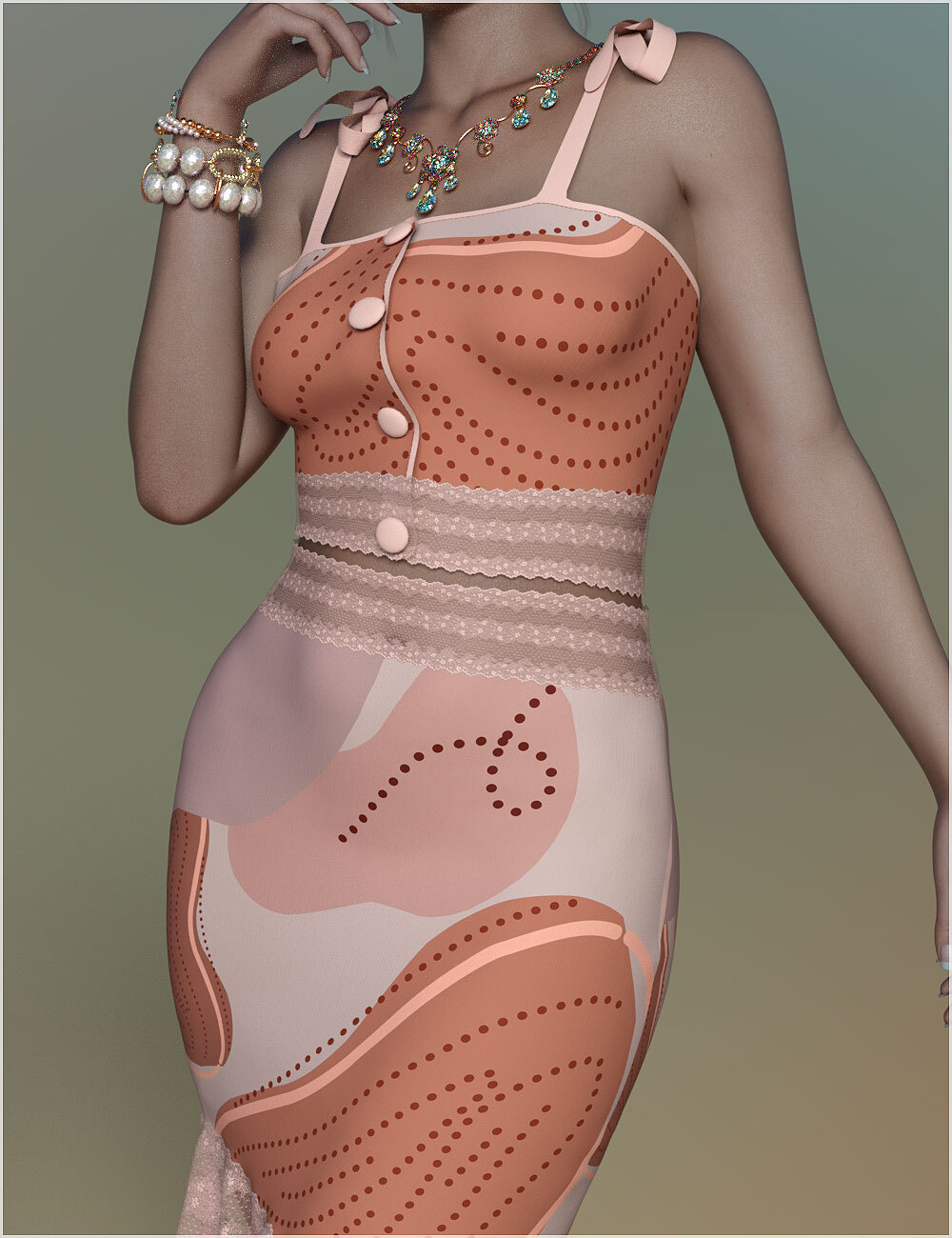 Stylish For dForce Reina Outfit by: Belladzines, 3D Models by Daz 3D