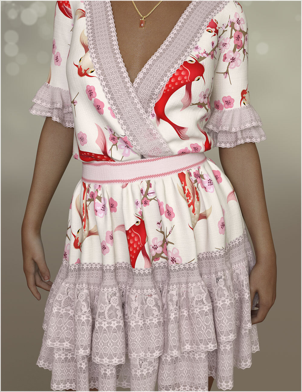 Romance For dForce Maia Outfit by: Belladzines, 3D Models by Daz 3D