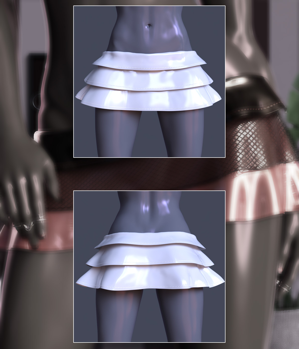 dForce Mini Hip Skirt for Genesis 8 Female | Daz 3D