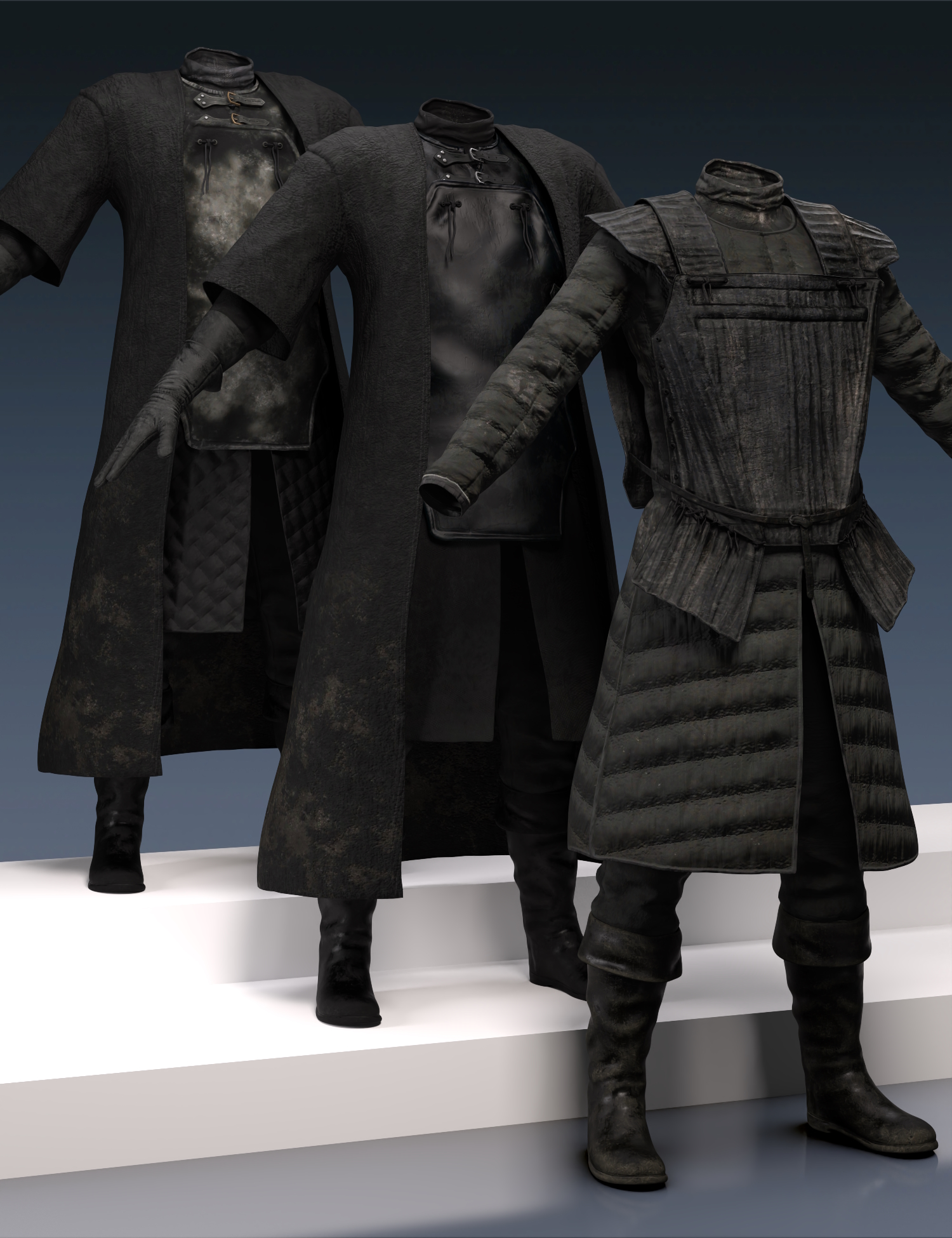 dForce Night's Watch for Genesis 8 Males by: Mada, 3D Models by Daz 3D