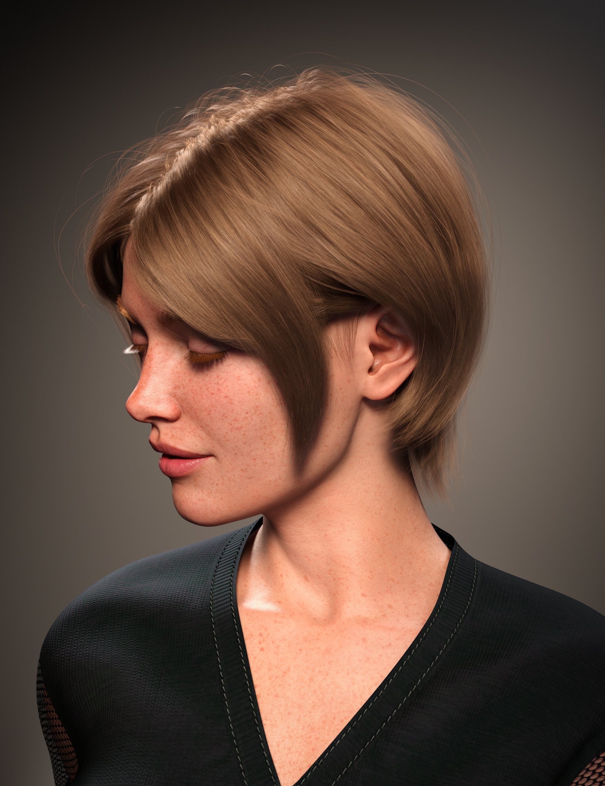 FE Short Cropped Hair for Genesis 9 | Daz 3D